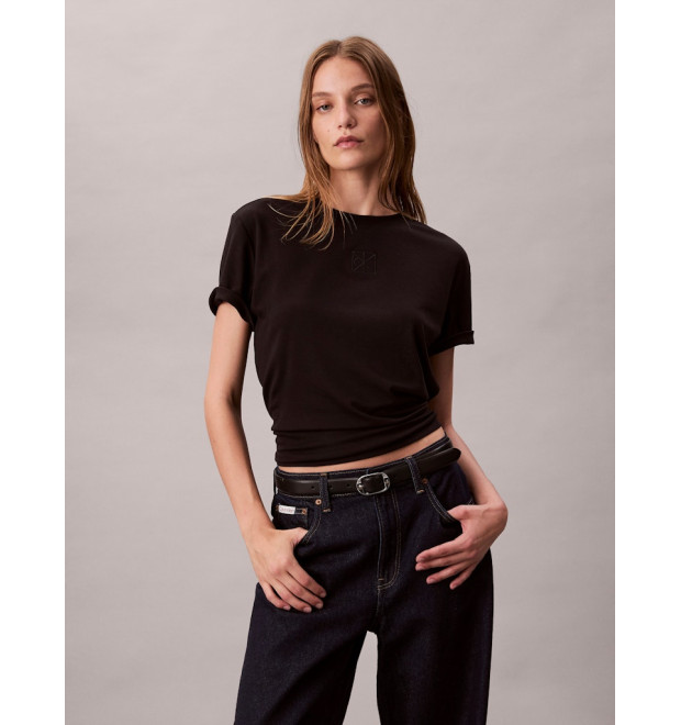 Calvin Klein dámske tričko s logom čierne Calvin Klein dámske tričko s logom čierne