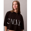 Calvin Klein dámske crop tričko s grafickou potlačou čierne Calvin Klein dámske crop tričko s grafickou potlačou čierne