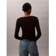 Calvin Klein dámske tričko s dlhým rukávom Ribbed Cotton čierne Calvin Klein dámske tričko s dlhým rukávom Ribbed Cotton čierne
