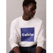 Calvin Klein Jeans pánska flisová mikina s logom sivá Calvin Klein Jeans pánska flisová mikina s logom sivá