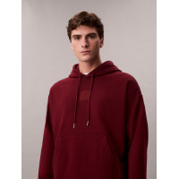 Calvin Klein pánska mikina s kapucňou a minimalistickým logom bordová Calvin Klein pánska mikina s kapucňou a minimalistickým logom bordová