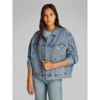 Calvin Klein Jeans dámska rifľová bunda Boxy light modrá Calvin Klein Jeans dámska rifľová bunda Boxy light modrá