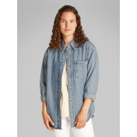 Calvin Klein Jeans dámska košeľa Dad denim modrá Calvin Klein Jeans dámska košeľa Dad denim modrá
