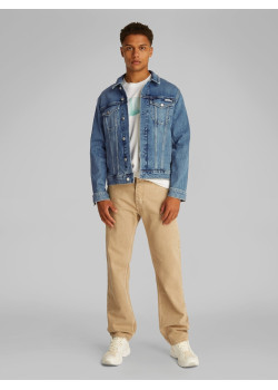 Calvin Klein Jeans pánska rifľová bunda Slim modrá