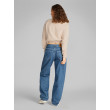 Calvin Klein Jeans dámska krátka bavlnená mikina béžová Calvin Klein Jeans dámska krátka bavlnená mikina béžová
