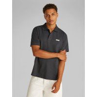 Calvin Klein polo tričko jednofarebné čierne Calvin Klein polo tričko jednofarebné čierne