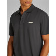 Calvin Klein polo tričko jednofarebné čierne Calvin Klein polo tričko jednofarebné čierne