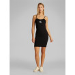 Calvin Klein slim monogram cami šaty čierne