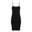 Calvin Klein slim monogram cami šaty čierne