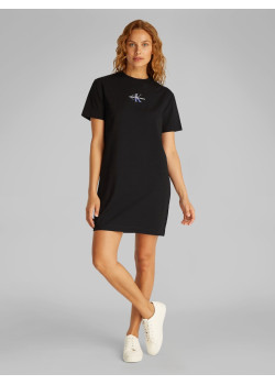 Calvin Klein Jeans krátke dámske šaty slim fit čierne