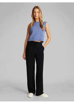 Calvin Klein Jeans dámske široké nohavice čierne