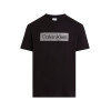 Calvin Klein Pánske Tričko Regular Fit s nášivkou čierne Calvin Klein Pánske Tričko Regular Fit s nášivkou čierne