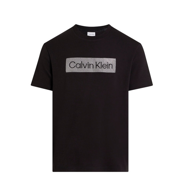 Calvin Klein Pánske Tričko Regular Fit s nášivkou čierne Calvin Klein Pánske Tričko Regular Fit s nášivkou čierne