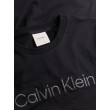Calvin Klein Textured Embroidery pánske tričko čierne