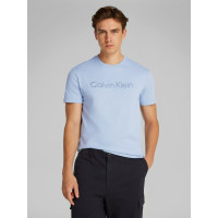 Calvin Klein Textured Embroidery pánske tričko modré Calvin Klein Textured Embroidery pánske tričko modré