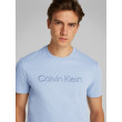 Calvin Klein Textured Embroidery pánske tričko modré Calvin Klein Textured Embroidery pánske tričko modré