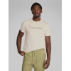 Calvin Klein Textured Embroidery pánske tričko béžové Calvin Klein Textured Embroidery pánske tričko béžové