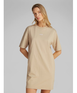Calvin Klein Jeans každodenné šaty relaxed fit béžové