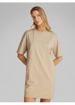 Calvin Klein Jeans každodenné šaty relaxed fit béžové