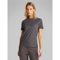 Calvin Klein Jeans Dámske Tričko Regular Fit tmavosivé Calvin Klein Jeans Dámske Tričko Regular Fit tmavosivé