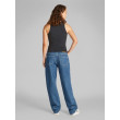 Calvin Klein slim ribbed top spraná čierna Calvin Klein slim ribbed top spraná čierna