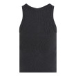 Calvin Klein slim ribbed top spraná čierna Calvin Klein slim ribbed top spraná čierna