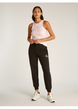 Calvin Klein Jeans slim ribbed tank top ružový