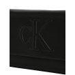 Calvin Klein Jeans malá kabelka s klopou čierna Calvin Klein Jeans malá kabelka s klopou čierna