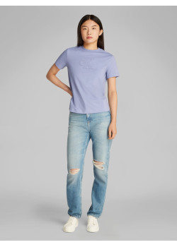 Calvin Klein Jeans Dámske Tričko Regular Fit fialové
