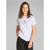 Calvin Klein jeans tričko shadow graphic biele