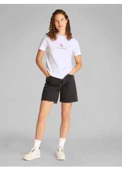 Calvin Klein jeans tričko shadow graphic biele