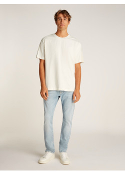 Calvin Klein pánske tričko s logom na rukáve biele