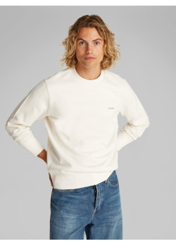 Calvin Klein Jeans pánska hladká mikina s logom béžová