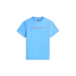 Tommy Jeans tričko s vyšívaným logom svetlomodré Tommy Jeans tričko s vyšívaným logom svetlomodré