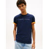 Tommy Jeans tričko s vyšívaným logom modré Tommy Jeans tričko s vyšívaným logom modré
