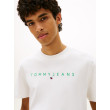 Tommy Jeans tričko s vyšívaným zeleným logom biele