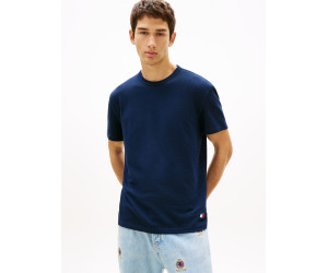 Tommy Jeans tričko z waffle úpletu modré