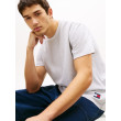 Tommy Jeans tričko z waffle úpletu sivé Tommy Jeans tričko z waffle úpletu sivé