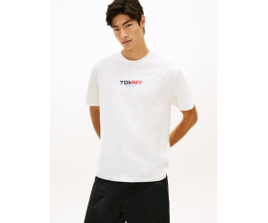 Tommy Jeans tričko s potlačou na chrbte biele