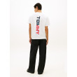 Tommy Jeans tričko s potlačou na chrbte biele Tommy Jeans tričko s potlačou na chrbte biele