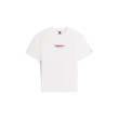 Tommy Jeans tričko s potlačou na chrbte biele Tommy Jeans tričko s potlačou na chrbte biele