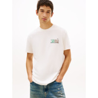 Tommy Jeans tričko oversized logo biele Tommy Jeans tričko oversized logo biele