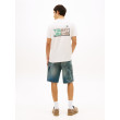 Tommy Jeans tričko oversized logo biele Tommy Jeans tričko oversized logo biele