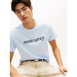 Tommy Jeans bavlnené tričko Logo modré