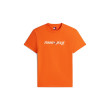 Tommy Jeans bavlnené tričko Logo oranžové