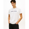 Tommy Jeans bavlnené tričko Logo biele