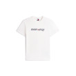 Tommy Jeans bavlnené tričko Logo biele Tommy Jeans bavlnené tričko Logo biele