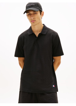 Tommy Jeans pánska polokošeľa čierna