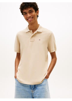 Tommy Jeans pánska polokošeľa béžová