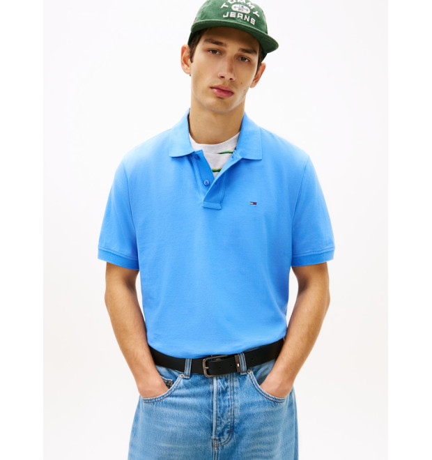 Tommy Jeans pánska polokošeľa modrá